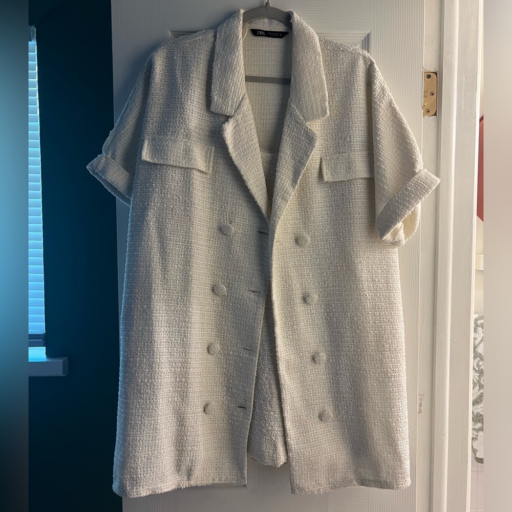 Zara two piece dress and shirt jacket